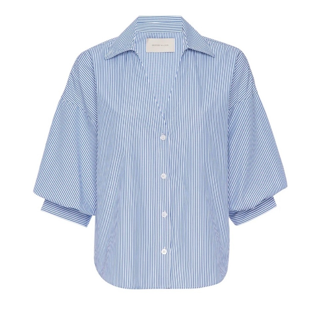 Brochu Walker Blue Striped Button Down Shirt